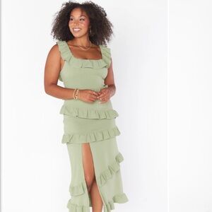 Show Me Your Mumu Greta Dress Sage Green (Moss Green) Size L